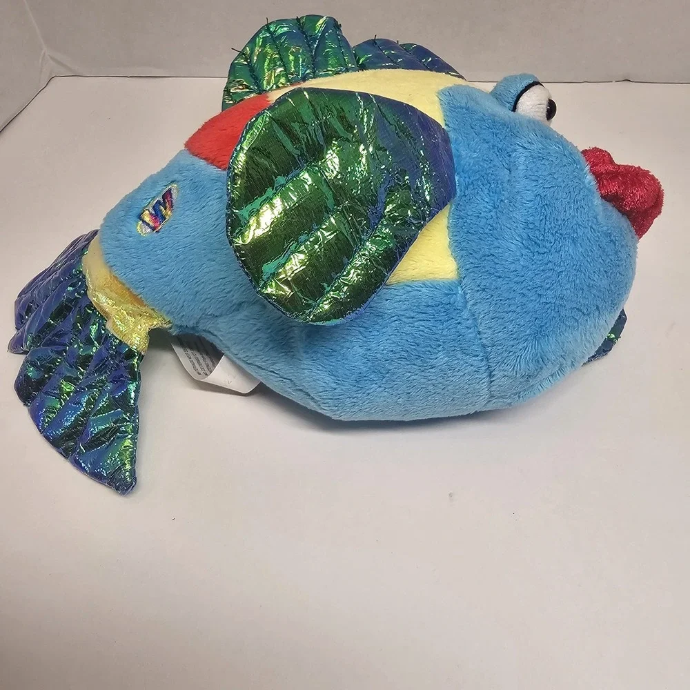 GANZ Webkinz Pucker Colorful Fish Plush‎ Iridescent Fins. Big Lips